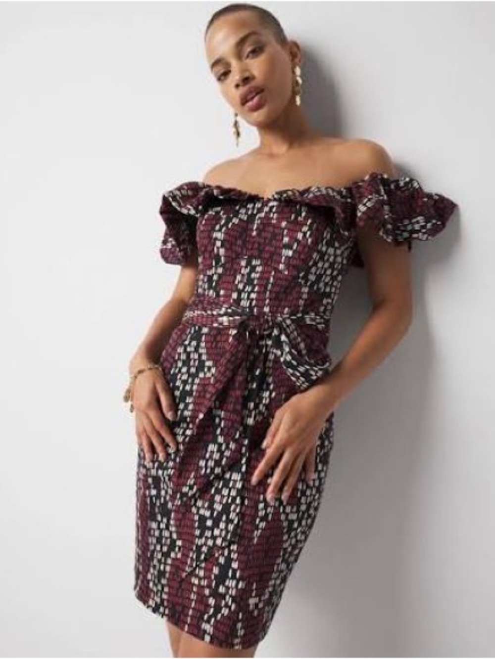 white house black market arid snake black dress nwt